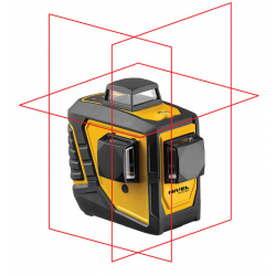 Laser krzyżowy czerwony 360° Nivel System CL3D + Tyczka LP-33